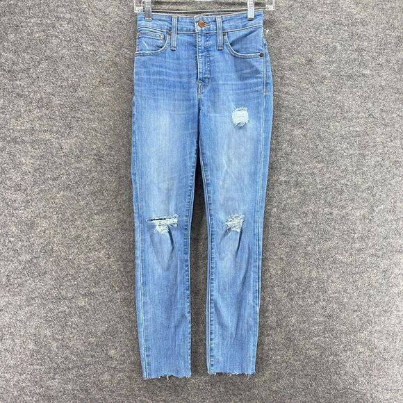 Madewell Denim - Madewell Jeans Women 24 Plus Blue Denim Light Wash Curvy High Rise Skinny Casual